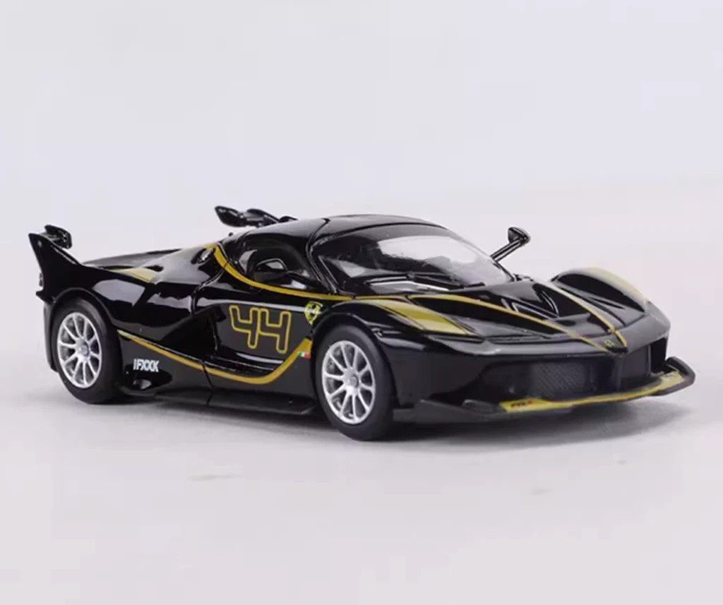 Bburago 1/64 Ferrari FXX K Black Diecast Metal Racing Sports Car