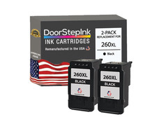 DoorStepInk Compatible Ink Cartridge For Canon PG-260XL Black-USA