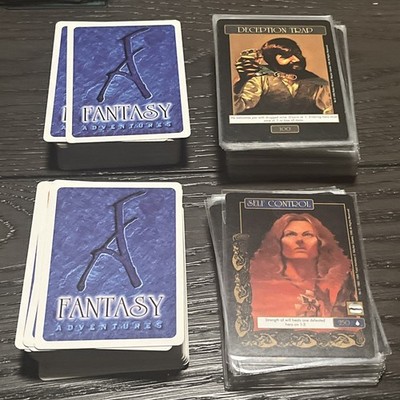 '95 FANTASY ADVENTURES Card Game! Lot Of 250+ Rare Card Game!