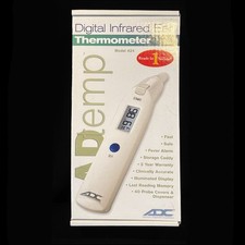 NEW ADC Digital Infrared Ear Thermometer Model 424 AD Temp NIB