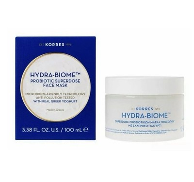 Korres HYDRA-BIOME PROBIOTIC SUPERDOSE FACE MASK w/ Greek Yoghurt - 100 ml - NEW