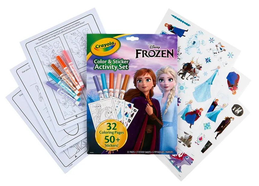 Disney Frozen Color and Sticker Activity Set with Markers