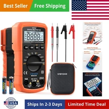 Digital Multimeter TRMS 6000 Counts Ohm Volt Amp  AC DC Voltmeter Auto Rangi