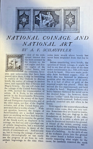 1908 Moneta narodowa i sztuka narodowa ilustrowana - Zdjęcie 4 z 4