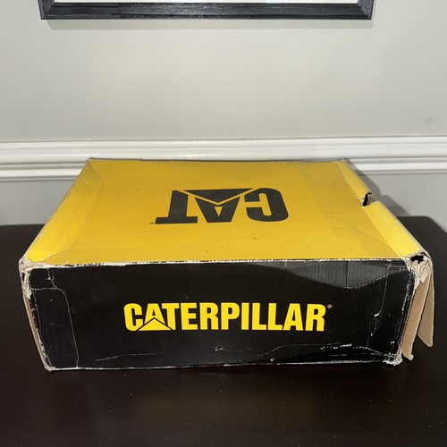 CATERPILLAR Oversee Steel Toe Work Shoe P90015 Black Leather Lace Up ERGO Sz 14 - Picture 10 of 13