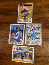 Lot Of 16 1982 O Pee Chee Montreal Expos Cards; Raines 2 Carters & 2 Dawsons