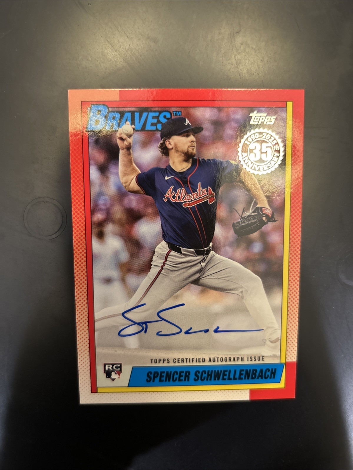 2025 Topps Series 2 1990 Autographs Spencer Schwellenbach #90B2-SS (AU, RC)