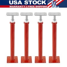 4PCS House Floor Jacks 16.5-20.5" Adjustable Screw Jacks Post Foundation 6600lbs