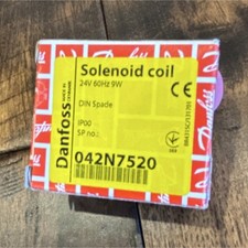 Danfoss Solenoid Coil Electric 24V 60Hz 9W DIN Spade IP00 MPN 042N7520