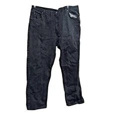 Wrangler Jeans Mens 46x30 Black Authentic Jeans Relaxed Fit