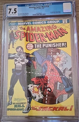 Amazing Spider-Man #129 CGC 7.5  (Marvel 1972) 1st appearance of Punisher