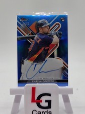2022 Topps Finest - Finest Autographs Chas McCormick #FA-CH Blue Refractor /150