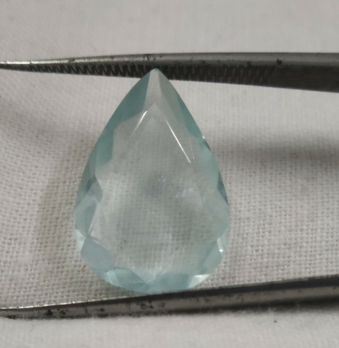  Forma de peras briolette color azul aguamarina 1 pieza 6,10 quilates App Piedras preciosas naturales - Imagen 6 de 12