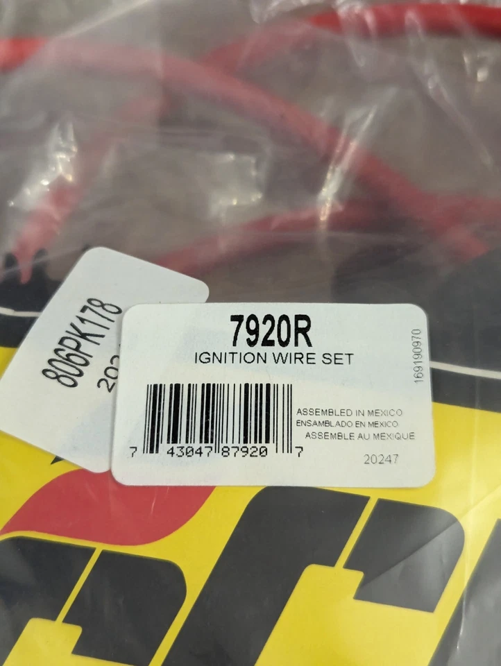 Juego de cables de carrera ACCEL 7920R 300+ para Hyundai, Mitsubishi, Plymouth Foto 2 de 4