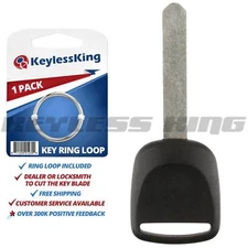 New Uncut Blade Ignition Chipped Car Key With Transponder Chip For 46 HO03-PT