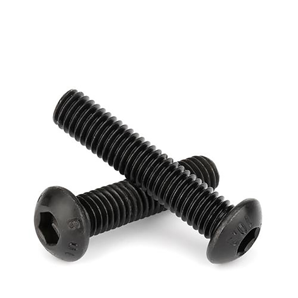 M3 M4 Button Head Hex Socket Screws (DIN 7380) – Grade 10.9 Steel, Black Oxide, 3-50mm