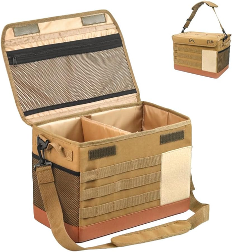 18L Camping Storage Bag, Multifunctional Waterproof Picnic Basket, Tent Stakes - Picture 12 of 12