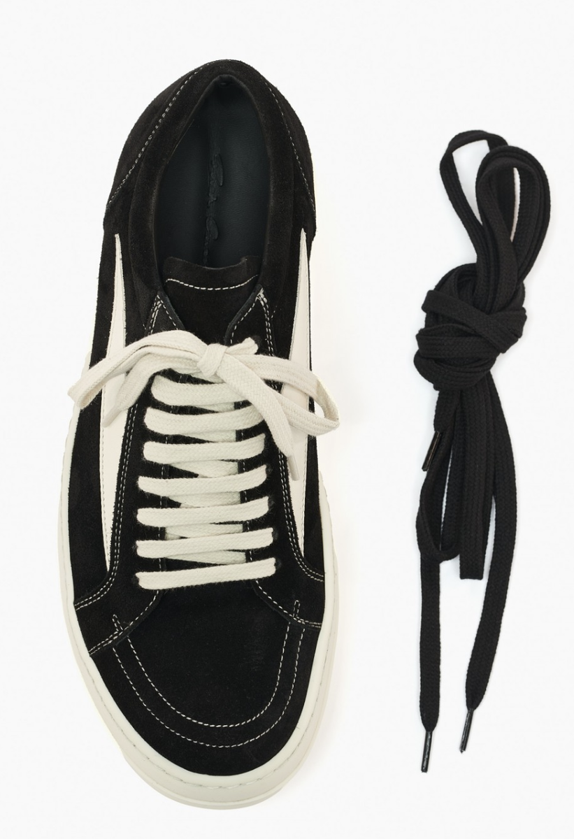 RICK OWENS VINTAGE SNEAKERS LOW RAMONE S/S 23 EDFU - Black RICK OWENS VINTAGE SNEAKERS LOW RAMONE S/S 23 EDFU - Black