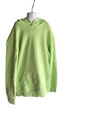 All In Motion Hoodie Boys XL 14 Fleece Sweatshirt Thumbholes Pocket Green