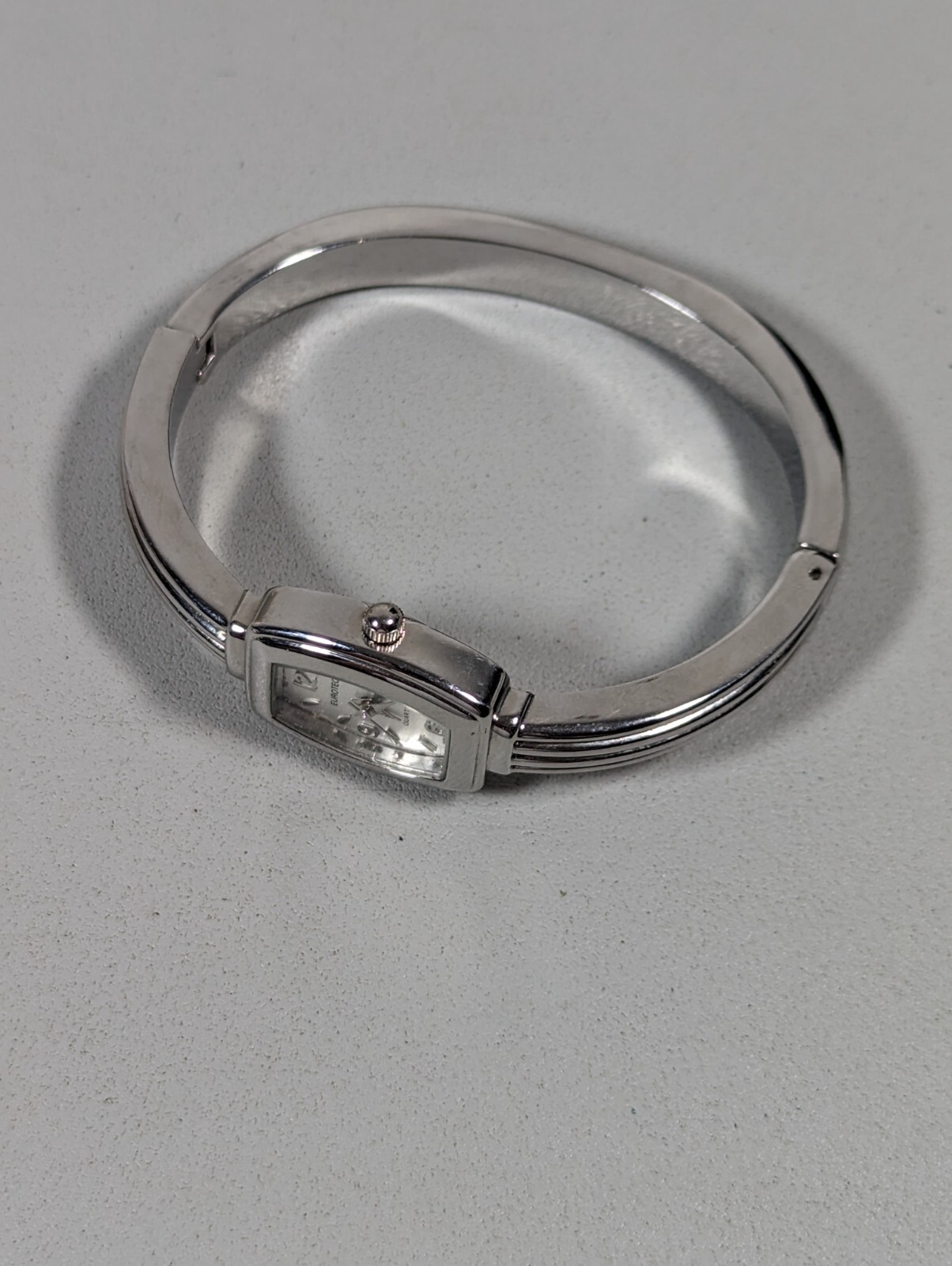 Eurotech Silver Tone Dial Rectangle Case Hinge Br… - image 5