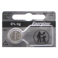 1 ENERGIZER 357 303 SR44SW A76 SILVER OXIDE BATTERY