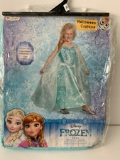 Disney Elsa Disfraz Niña 7/8 Azul Princesa Disfraz Fingir Vestir Juegos con disfraces