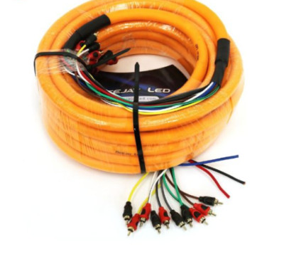 NEW DEEJAY LED MEDUSA ME-52FT-10 RCA PREMIUM GRADE WIRES ULTRA