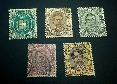 KAPPYSSTAMPS ITALY #52-56 1889 ISSUES USED GS1092 | eBay