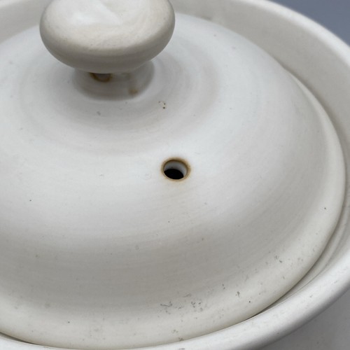 Kangshu Ceramica Medicina Tradizionale Cinese Cucina alle Erbe Bianco con Coperchio - Foto 8 di 12