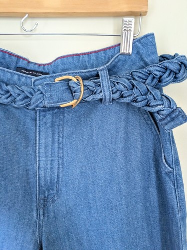 Tommy Hilfiger Jeans Womens 8 Wide Leg High Rise Belt Hippie Retro Festival - Picture 7 of 18