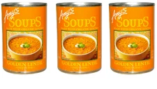 Amy's Organic Golden Lentil Soup 14.4 oz ( Pack of 3 )~SALE