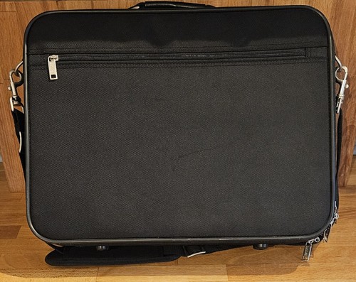 Antler Black Canvas Laptop Document Business Bag Satchel & Shoulder Carry Strap - 第 2/12 張圖片