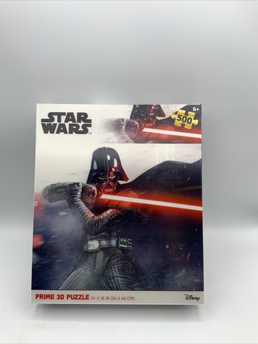 PRIME 3D Puzzle Lenticolare 3D Star Wars Dart Vader – 300 Pezzi, Dimensioni 46x31 Cm, Effetto Ottico Tridimensionale, Collezione