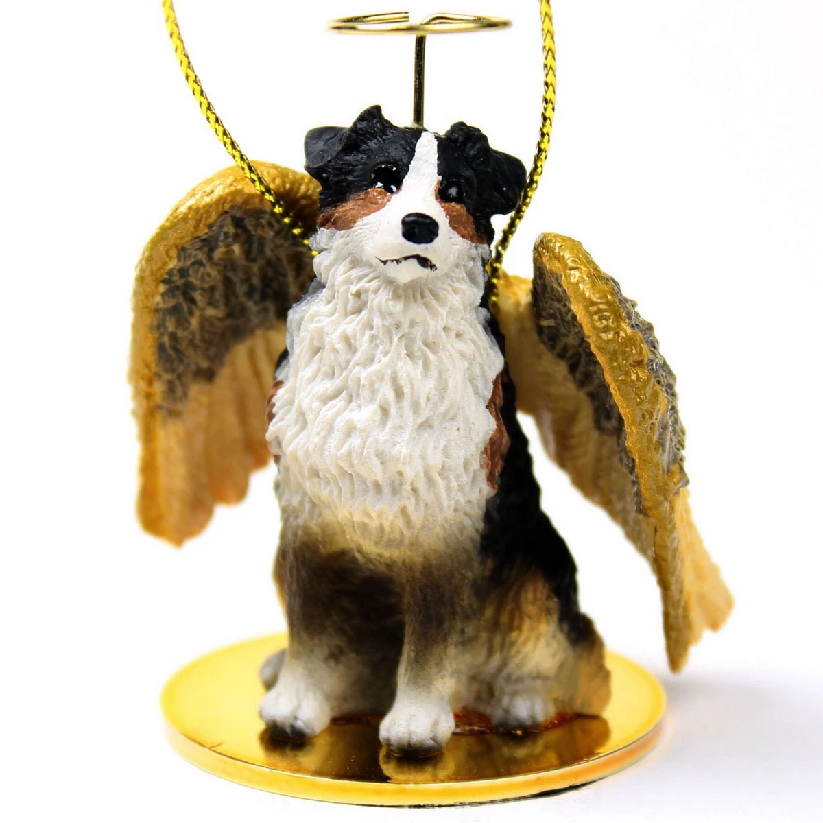 Tri coloured sale border collie ornaments