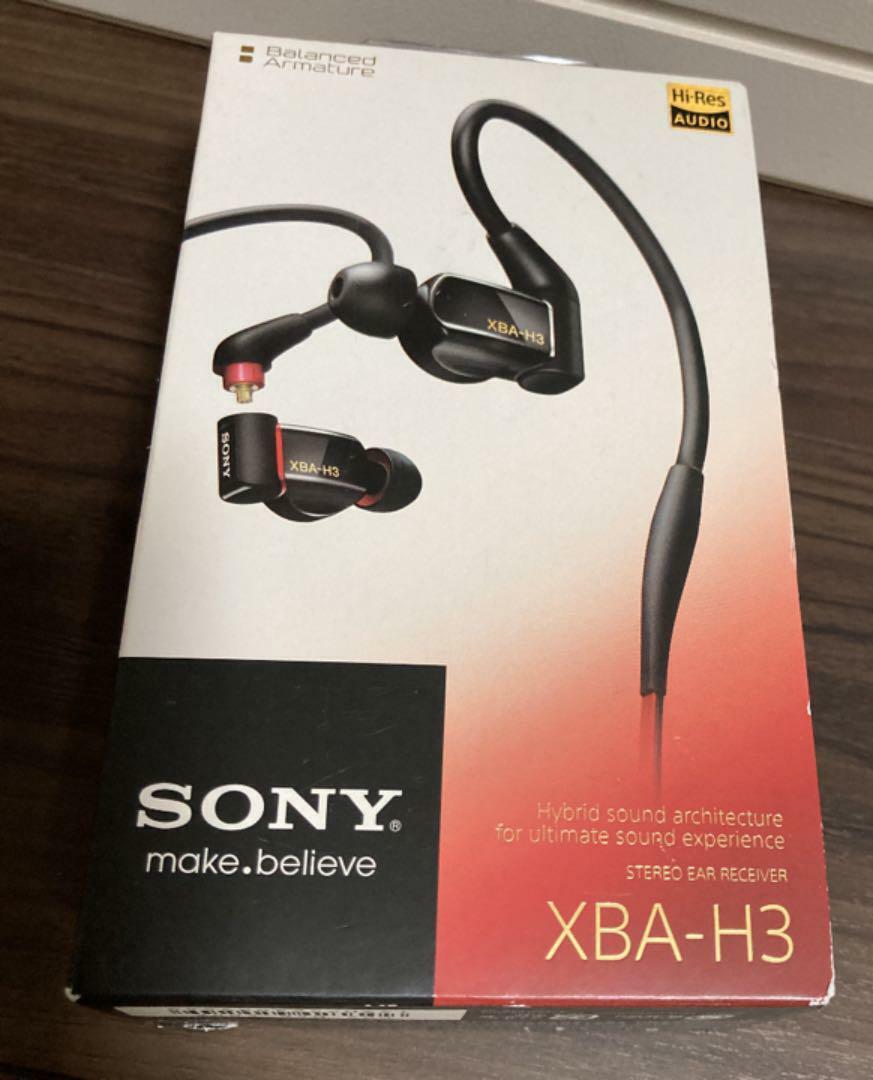 Sony XBA-H3 Canal Earphones Hi-res Sound Source Corresponding Remot From  Japan