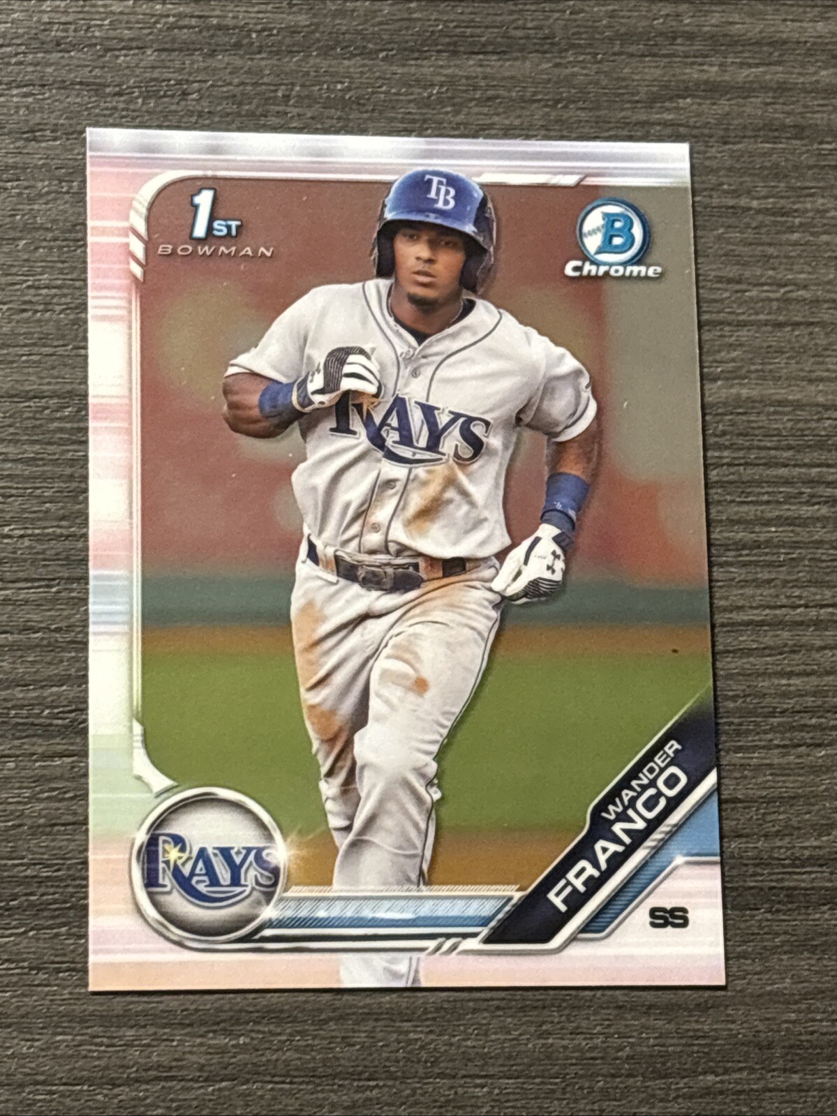 Wander Franco 2019 Bowman Chrome Prospects 1st Bowman #BCP-100 Tampa Bay Rays