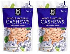 2 pack Member's Mark Whole Natural Cashews, 26 oz. FREE shipping