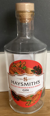 HAYSMITHS Blood Orange& Wild Berry Empty 700ml Gin Bottle