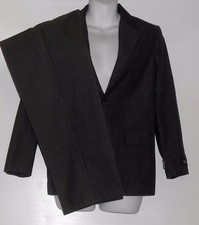 Van Heusen Boys Two 2 Piece Single Breasted Suit Light Gray Pinstripe 12R NWT