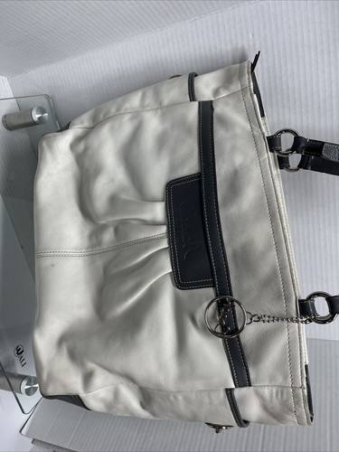 Bolso de Mano Coach Hobo Cuero Blanco Gris Nº# M0993-F14673 - Imagen 2 de 21