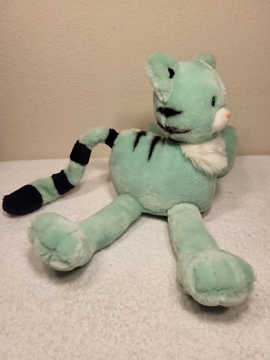 VINTAGE- 12” 2000 TOYS R US ANIMAL ALLEY Green KITTY CAT VINTAGE- 12” 2000 TOYS R US ANIMAL ALLEY Green KITTY CAT