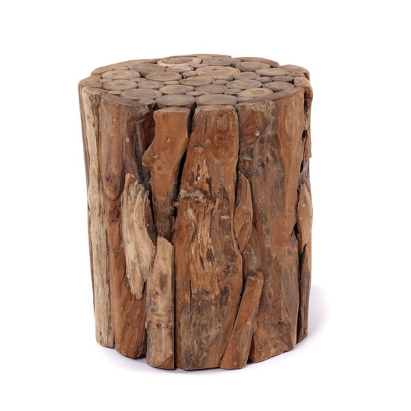 "Treibholz Blumen SÄUle \"Malea 40\" | Holz Podest, Pflanzen StäNder, Deko SäUle"-image