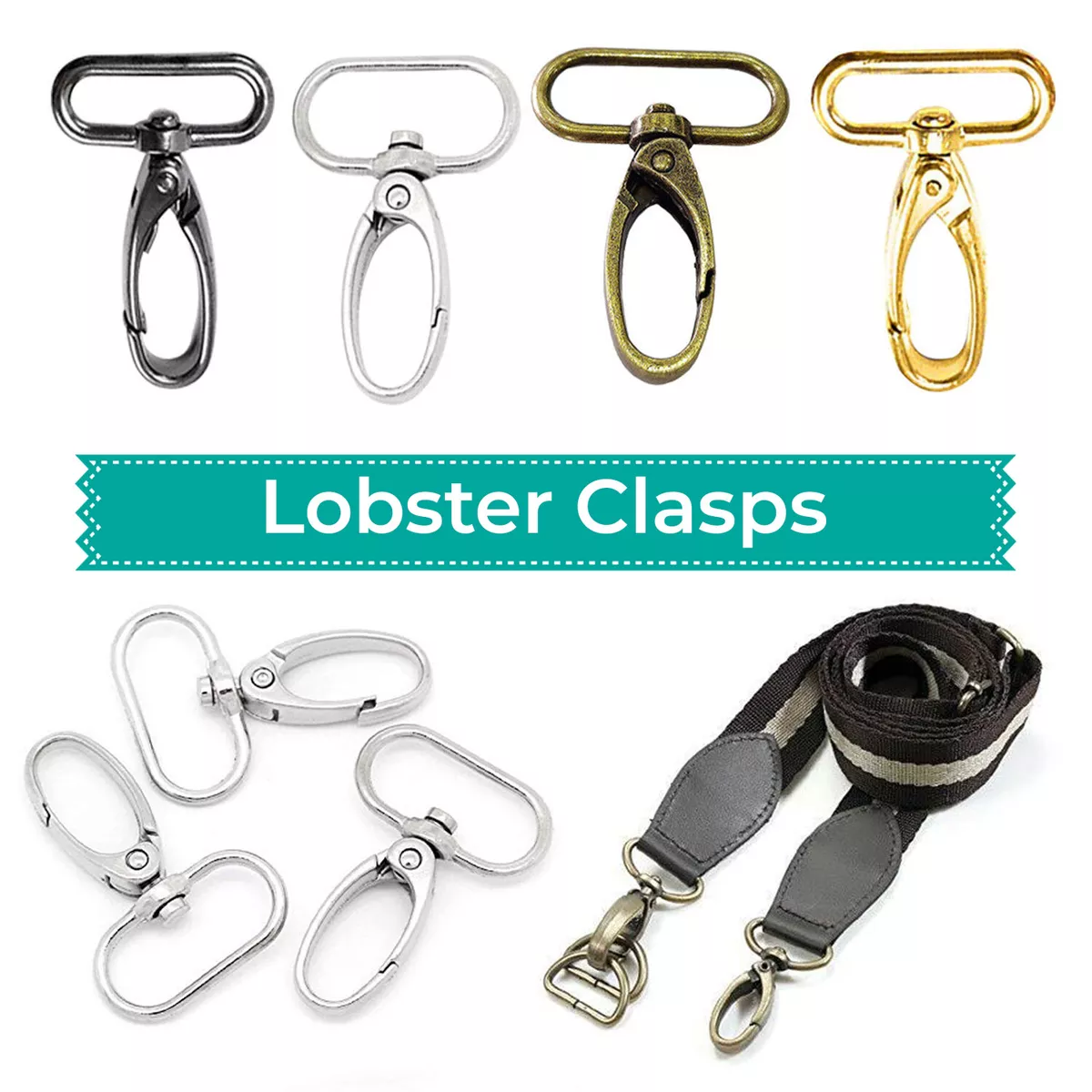 Swivel Clasp / Lobster Clasp Heavy Duty Collar Clip, Clasp Hook, Trigger  Snap, Lobster Clasp 