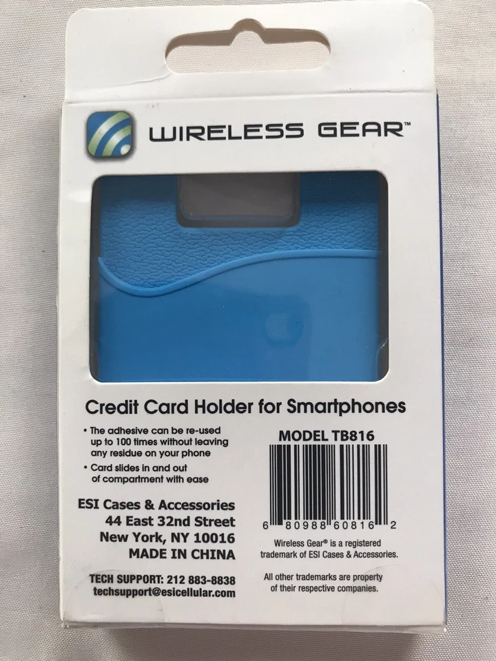 Portatarjetas de crédito Wireless Gear para smartphones modelo TB816 nuevo Foto 2 de 2
