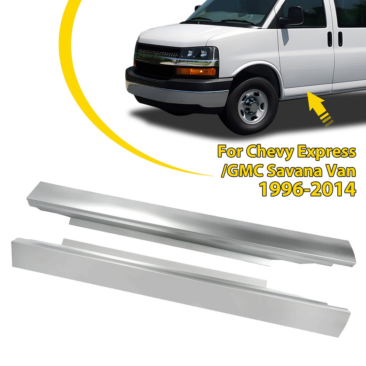 1996-2014 Chevy Express / GMC Savana Front Door Outer Rocker Panel