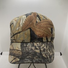 Vintage Cabalas Appartition Camo Hunting Hat Snapback Made In USA Old Pattern