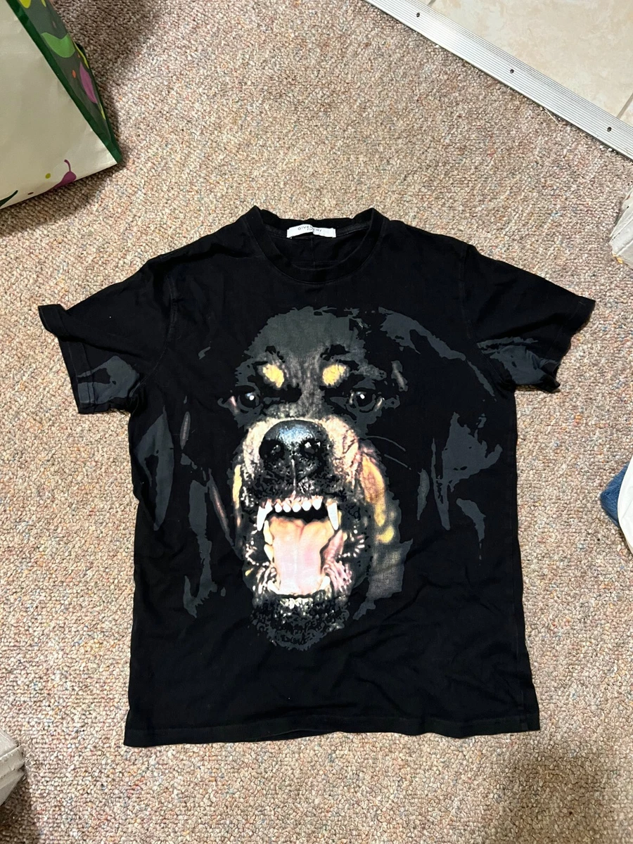 Givenchy Rottweiler Dog Tee T-Shirt Size L Large Fits Small