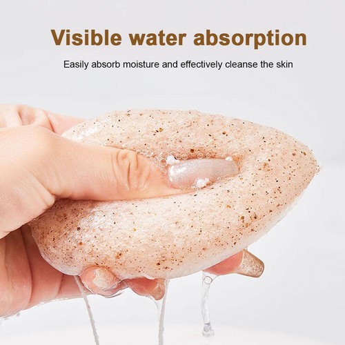 Exfoliante limpiador en forma de gota de agua soplo limpiador esponja Konjac 1 pieza G1212