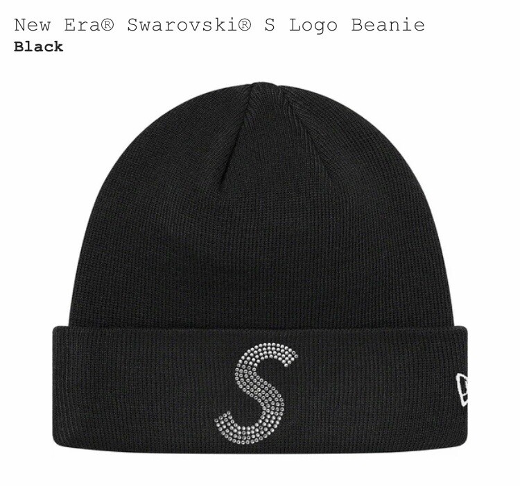 Supreme New Era Swarovski S Logo Beanie Black With Bag N Supreme New Era Swarovski S Logo Beanie Black With Bag N