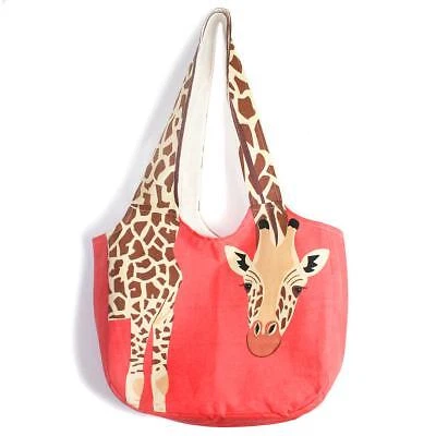 SHARED EARTH Shoulder Bag, Cotton, Giraffe